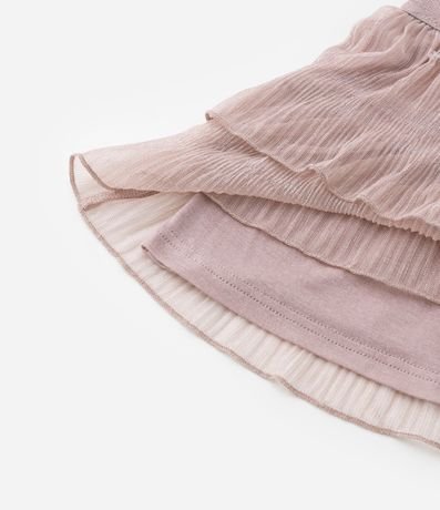 Pollera Infantil con Volados y Efecto Brilloso - Talle 1 a 5 años 5