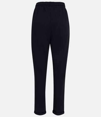 Pantalón Carrot en Punto Roma con Lazo y Bajo Plegado 6