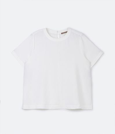 Blusa Manga Corta Texturizada con Detalle en el Cuello Curve & Plus Size 5