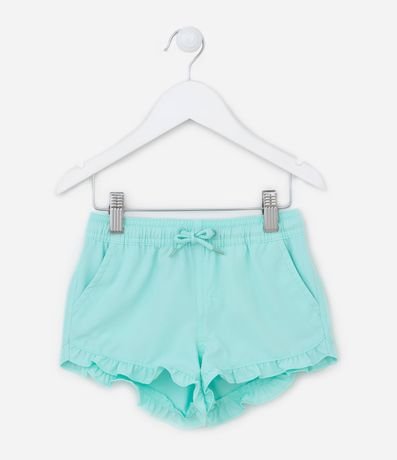 Short Ligero Infantil con Volados - Talle 1 a 5 años