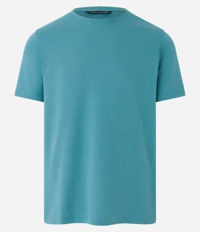 Remera Slim en Algodón con Textura Acanalada 7