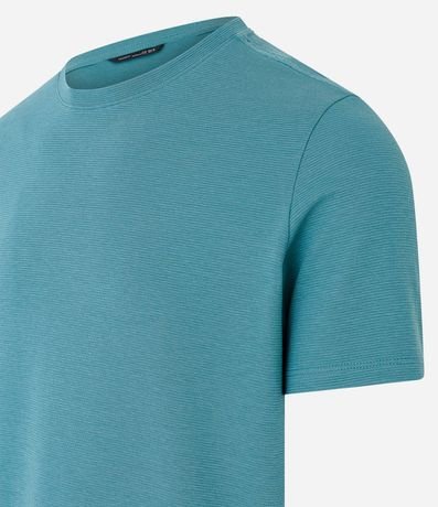 Remera Slim en Algodón con Textura Acanalada 8