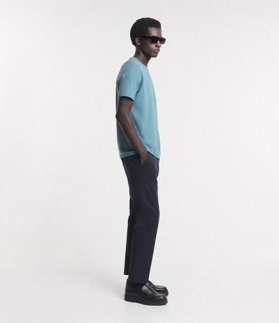 Remera Slim en Algodón con Textura Acanalada 5