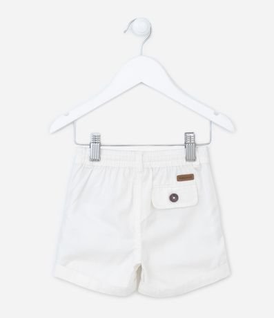 Bermuda Básica Infantil en Sarga con Cordón en la Cintura - Talle 0 a 18 meses 2