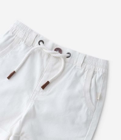 Bermuda Básica Infantil en Sarga con Cordón en la Cintura - Talle 0 a 18 meses 4