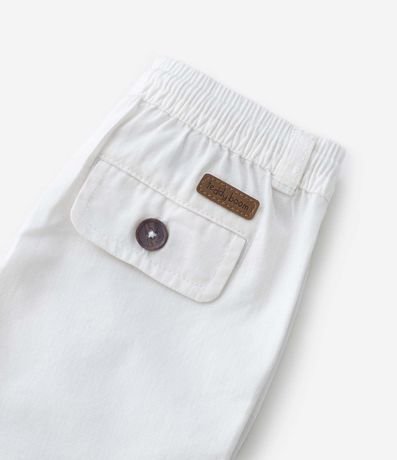 Bermuda Básica Infantil en Sarga con Cordón en la Cintura - Talle 0 a 18 meses 5