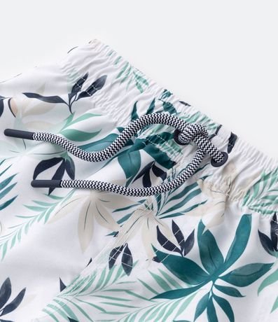 Conjunto Infantil Musculosa y Bermuda Estampa Follajes - Talle 1 a 4 años 4