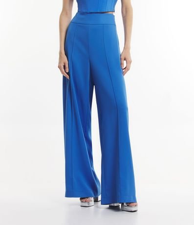 Pantalón Pantalona en Crepé con Friso Delantero 2