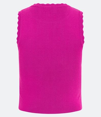 Blusa Musculosa de Punto com Detalle en las Sisas 7