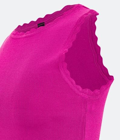Blusa Musculosa de Punto com Detalle en las Sisas 9