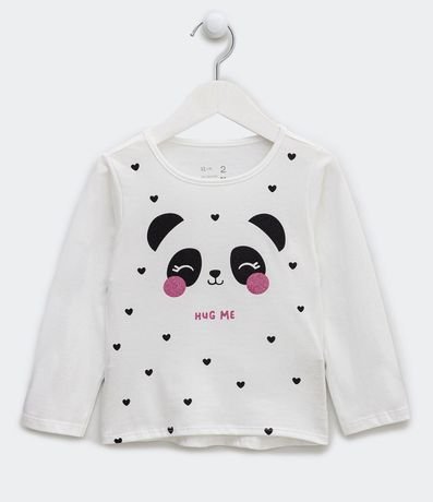 Blusa Infantil Estampado Cara de Panda - Talle 1 a 5 años 1