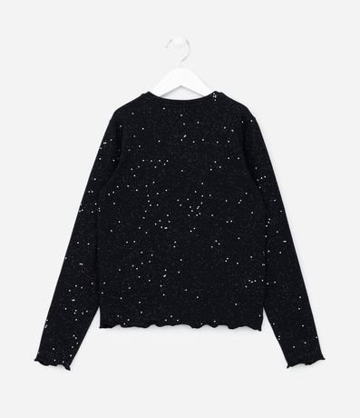 Blusa Infantil en Cotton con Purpurina y Corazones - Talle 5 a 14 años 2