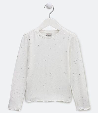 Blusa Infantil en Cotton con Purpurina y Corazones - Talle 5 a 14 años 3