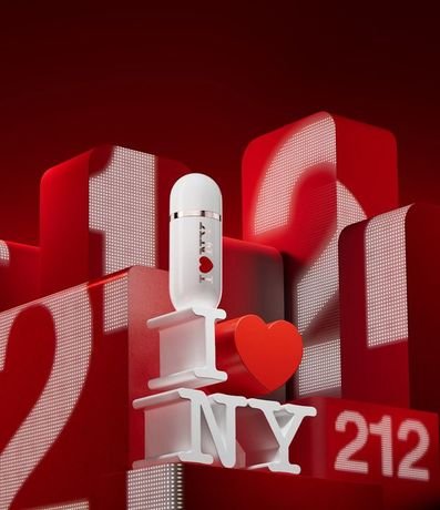 Perfume Carolina Herrera 212 Vip Rose I Love NY Eau de Parfum 3