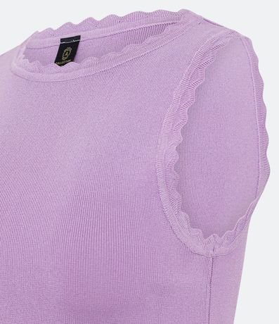 Blusa Musculosa de Punto com Detalle en las Sisas 9