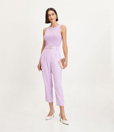Blusa Musculosa de Punto com Detalle en las Sisas 3