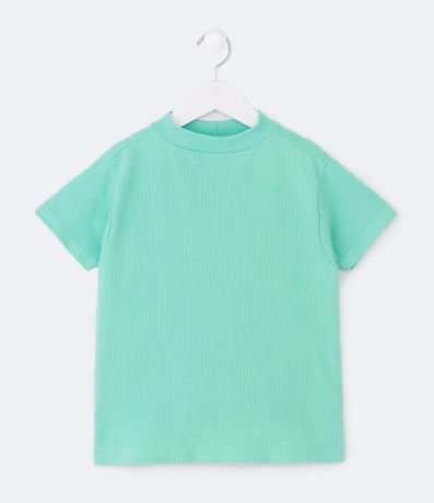 Blusa Infantil Acanalada con Cuello Alto - Talle 5 a 14 años 1