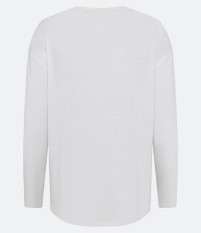 Blusa en Media Malla Texturizada con Escote V 8