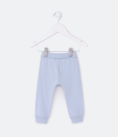Pantalones Infantiles con Cintura Doblada y Lazo Aplicado - Talle RN a 18 meses 2