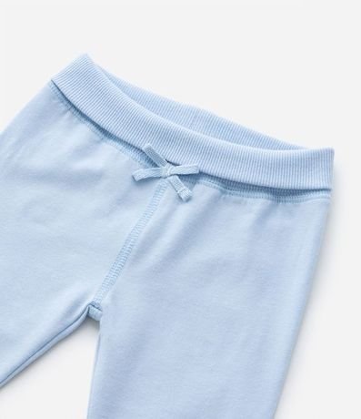 Pantalones Infantiles con Cintura Doblada y Lazo Aplicado - Talle RN a 18 meses 4