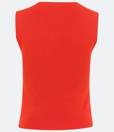 Blusa Cropped en Punto con Escote Cuadrado 6