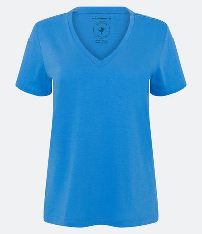 Blusa Básica en Algodón con Escote V 5