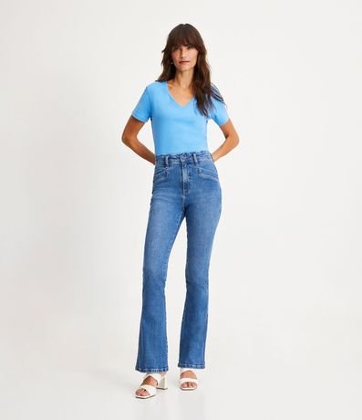 Blusa Básica en Algodón con Escote V 2