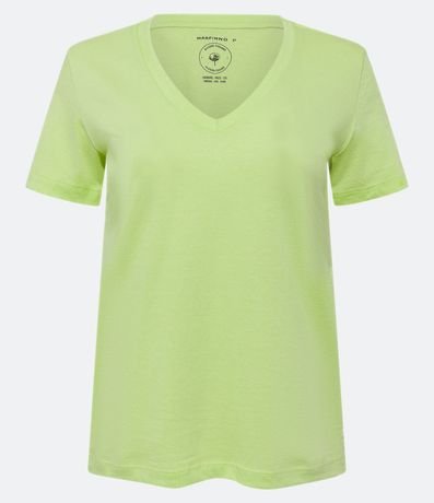 Blusa Básica en Algodón con Escote V 7