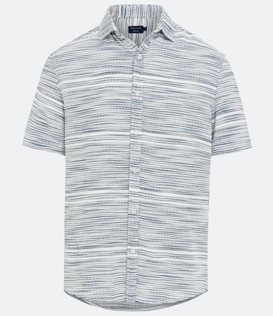 Camisa Comfort en Algodón Texturizado con Rayas 5