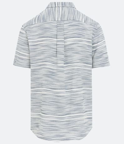 Camisa Comfort en Algodón Texturizado con Rayas 6