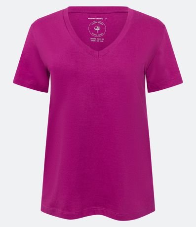 Blusa Básica en Algodón con Escote V 7