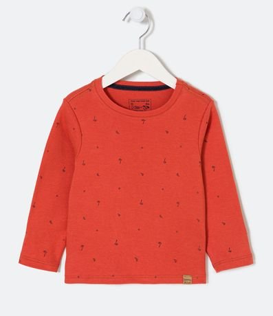 Remera Infantil Estampado Mini Cocoteros - Talle 1 a 5 años