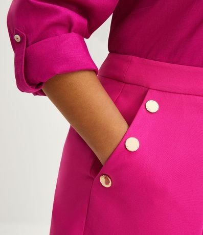 Bermuda en Crepé con Botones en los Bolsillos Curve & Plus Size 4