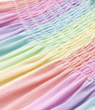 Vestido Infantil con Lazo en los Tirantes y Hilo Metalizado - Talle 1 a 5 años 3