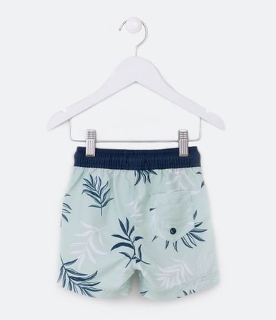 Bermuda Infantil de Baño con Estampa de Follajes - Talle 1 a 5 años 2