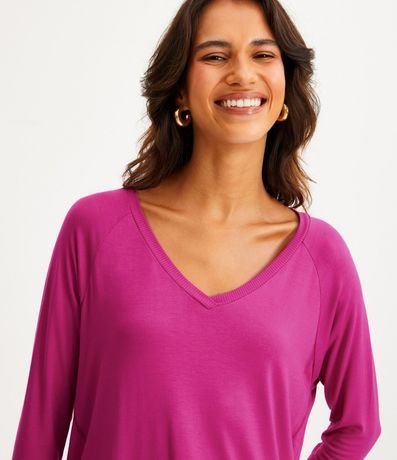Blusa Básica en Viscosa sin Sisa con Manga 3/4 3