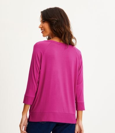 Blusa Básica en Viscosa sin Sisa con Manga 3/4 4