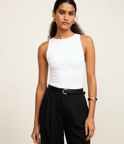 Body Básico en Poliamida con Cuello Halter 8