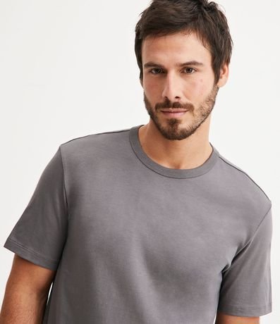 Remera Comfort en Algodón Pima con Manga Corta 4