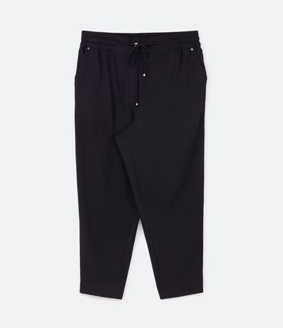 Pantalón Fluido con Cintura Elástica y Lazo Curve & Plus Size 5