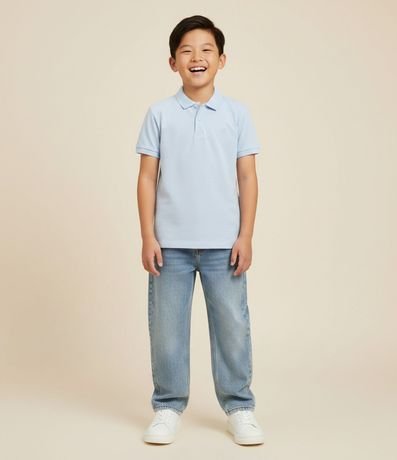 Polo Infantil con Botones Delanteros - Talle 5 a 14 años
