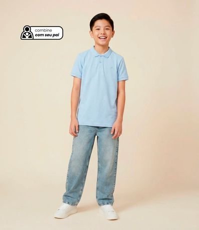 Polo Infantil con Botones Delanteros - Talle 5 a 14 años