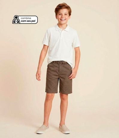 Polo Infantil con Botones Delanteros - Talle 5 a 14 años