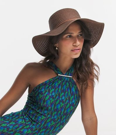Sombrero de Playa con Ala Média y Detalle de Cordón 1
