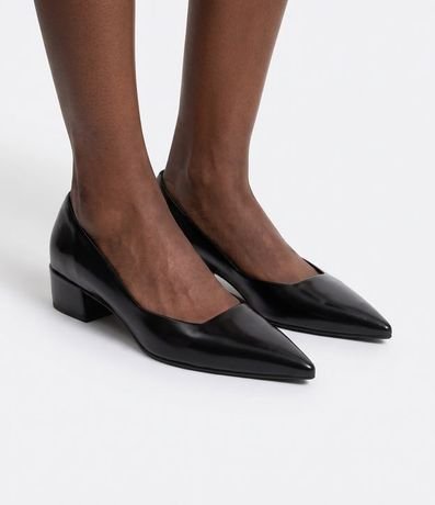 Zapato Scarpin Básico con Tacón Bloque 2