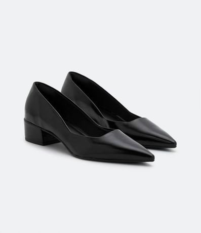 Zapato Scarpin Básico con Tacón Bloque 3
