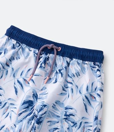 Bermuda de Baño Infantil con Estampa de Follaje - Talle 5 a 14 años 4