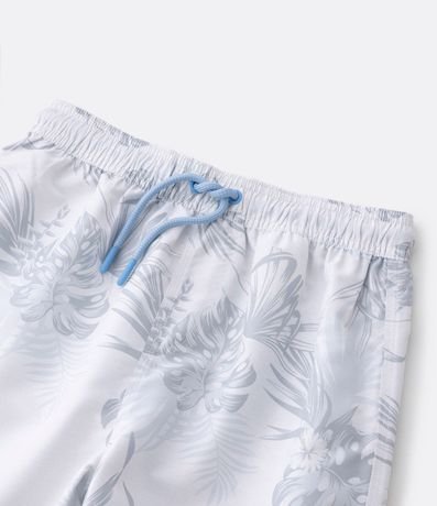 Bermuda Infantil con Estampado de Follajes - Talle 05 a 14 años 3