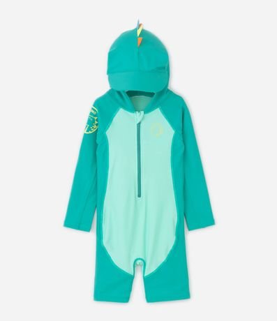 Mono con Protección UV y Capucha Sombrero con Cretas - Talle 6 Meses a 4 años 1