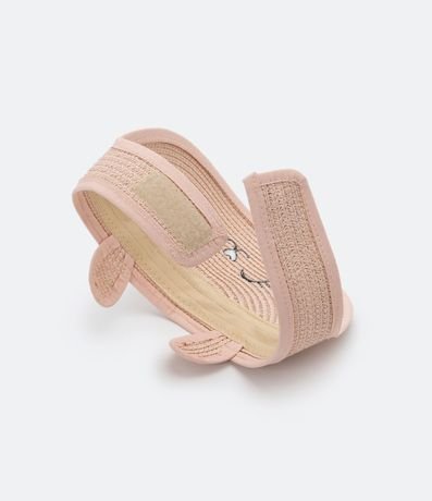 Visera Infantil de Paja con Bordado de Cara con Orejitas - Talle U 2